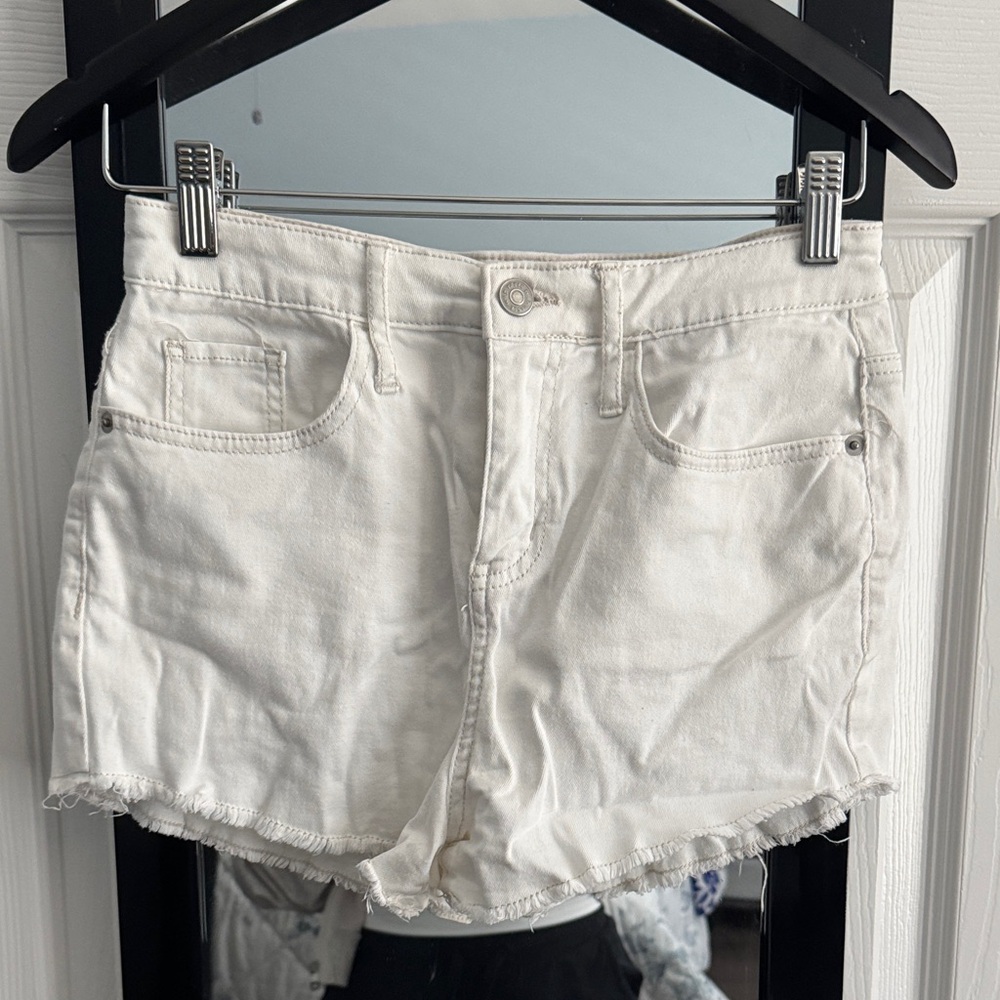 Target Off-White Jean Shorts